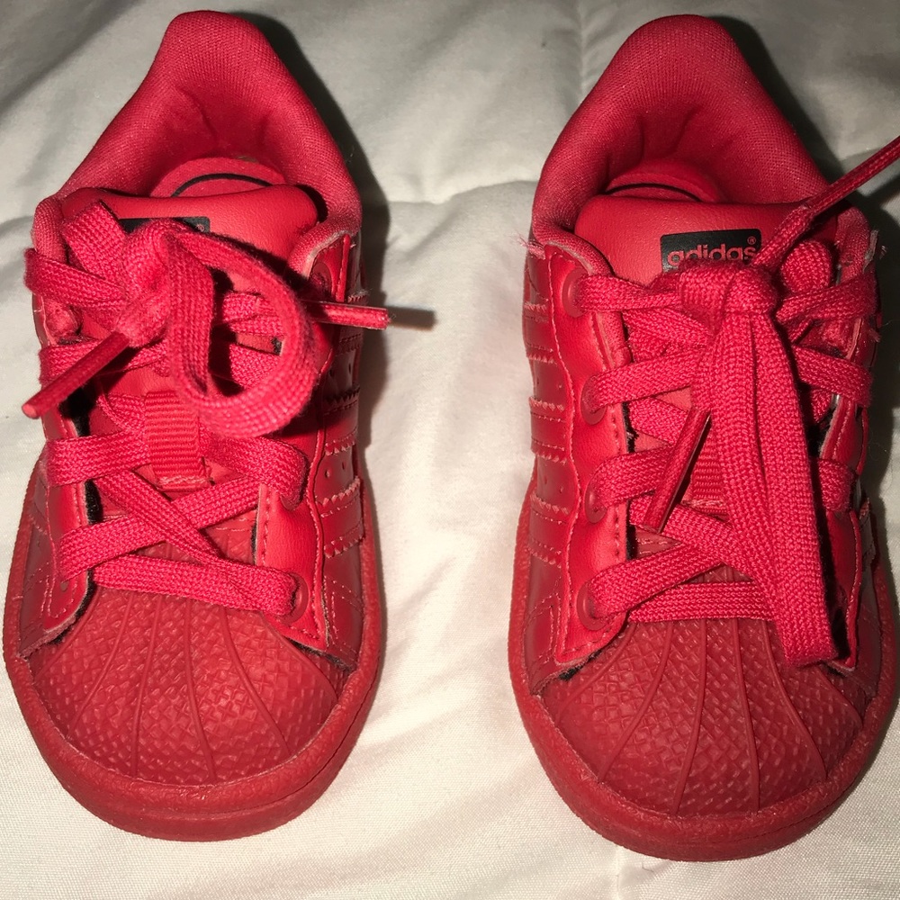 adidas Originals 5 Kids' Superstar Triple Red EL I